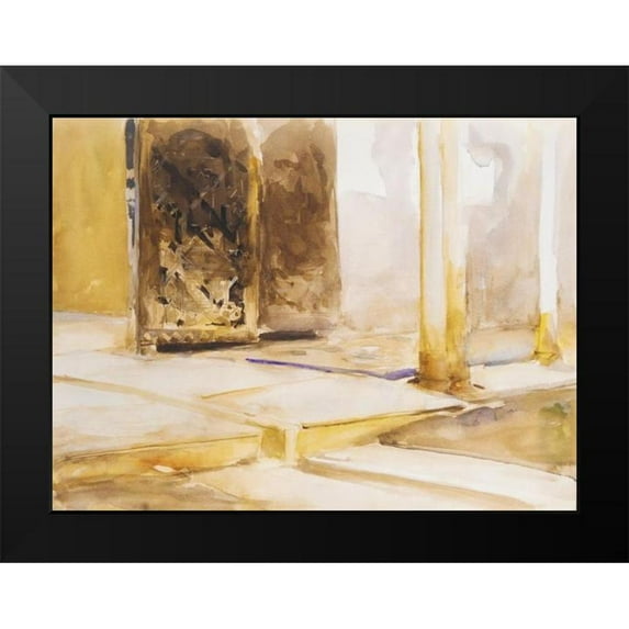 Sargent, John Singer 18x15 Black Modern Framed Museum Art Print Titled - Patio de los Leones-Alhambra