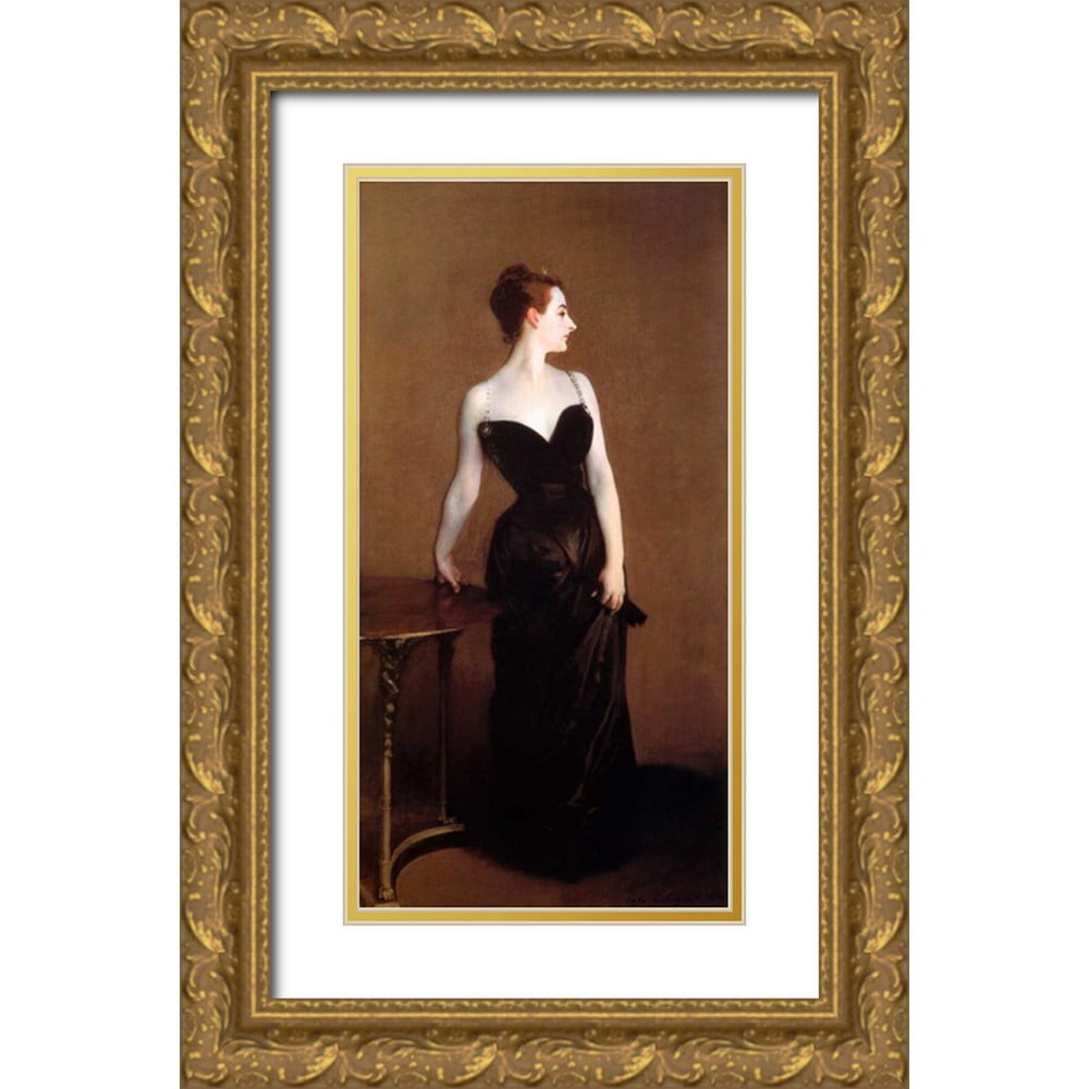 Sargent, John Singer 18x32 Gold Ornate Wood Framed with Double Matting  Museum Art Print Titled - Madame Pierre Gautreau - Madame X - Walmart.com, image size:1000x1000
