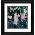 thumbnail image 1 of Sargent, John Singer 20x22 Black Ornate Wood Framed with Double Matting Museum Art Print Titled - Carnation, Lily, Lily, Rose, 1885, 1 of 4