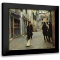 thumbnail image 1 of Sargent, John Singer 23x20 Black Modern Framed Museum Art Print Titled - Street in Venice, 1882, 1 of 5