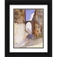 thumbnail image 1 of Sargent, John Singer 25x32 Black Ornate Wood Framed with Double Matting Museum Art Print Titled - Street-Tangier, 1 of 4