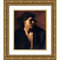 thumbnail image 1 of Sargent, John Singer 26x31 Gold Ornate Wood Framed with Double Matting Museum Art Print Titled - Study of a Model, 1879-80, 1 of 4