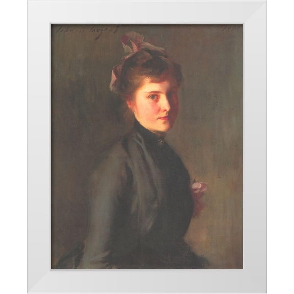 Sargent, John Singer 26x32 White Modern Wood Framed Museum Art Print Titled - Violet