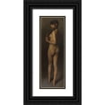 thumbnail image 1 of Sargent, John Singer 7x14 Black Ornate Wood Framed with Double Matting Museum Art Print Titled - Life Study (Study of an Egyptian Girl), 1 of 4