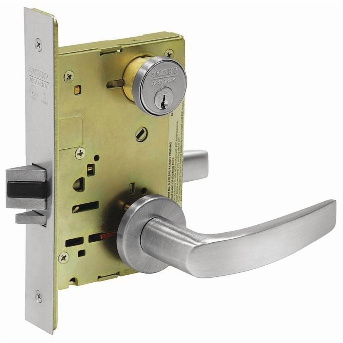 Sargent Lever Lockset, Mechanical, Classroom 8237 LNB 26D - Walmart ...