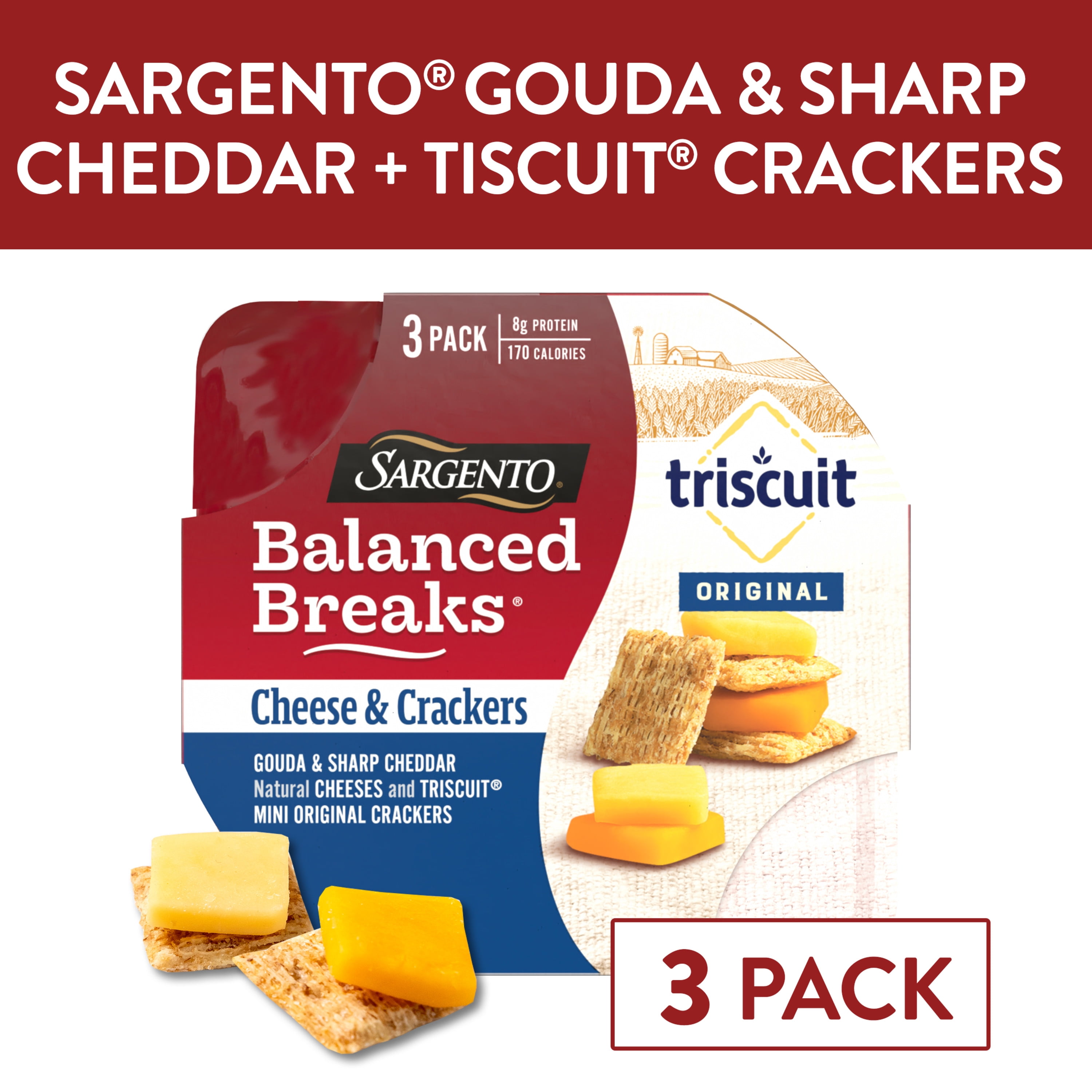 Sargento® Balanced Breaks® Cheese & Crackers, Gouda & Sharp Cheddar ...