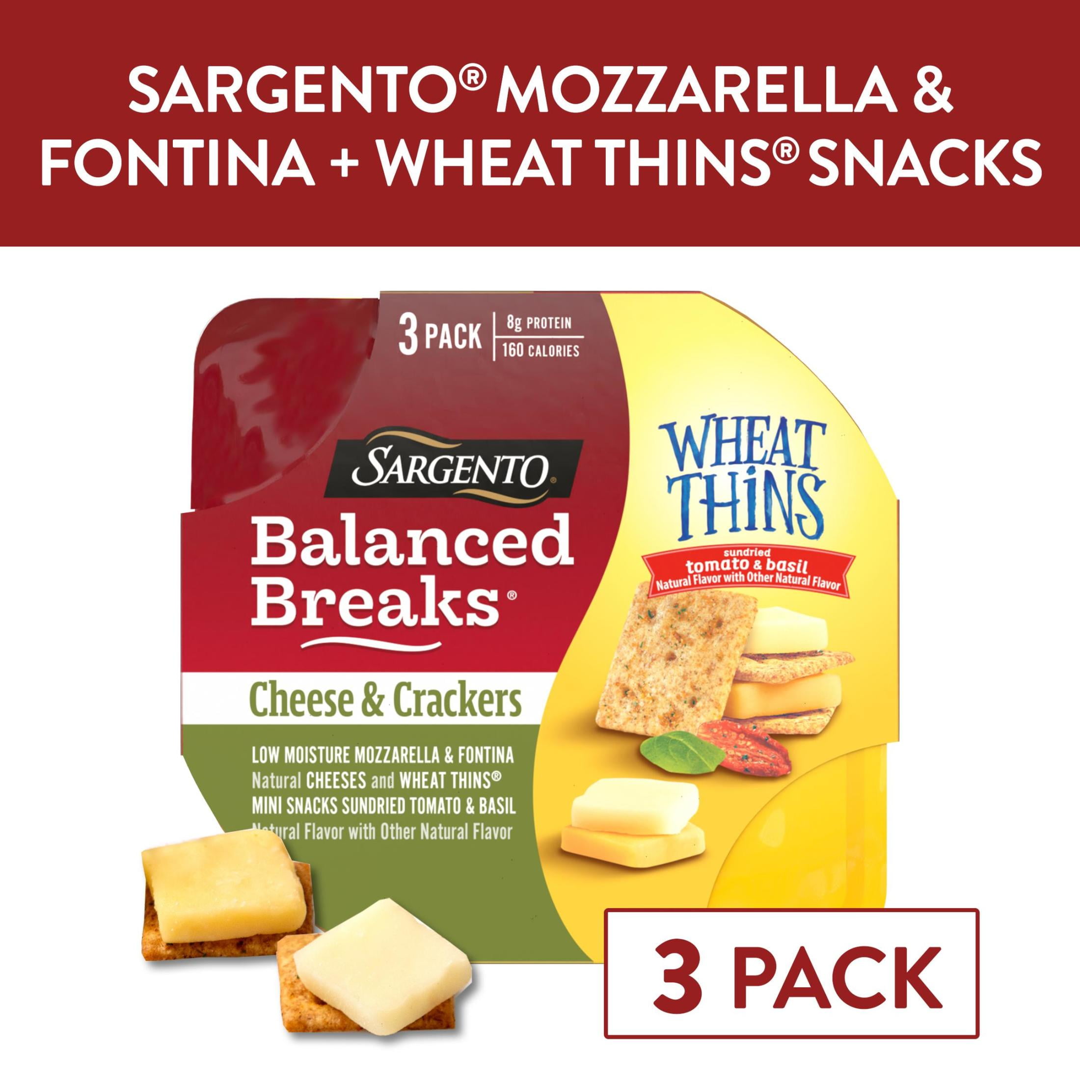 Sargento® Balanced Breaks® Mozzarella & Fontina Cheese, WHEAT THINS