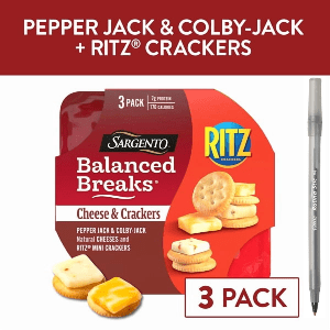 Sargento Balanced Breaks Pepper Jack & Colby-Jack + RITZ Crackers Snack Kit