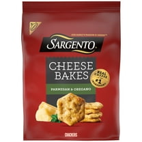 Sargento® Cheese Bakes Parmesan and Oregano Crackers, Cheese Crackers, Lunch Snacks, 4.5 oz