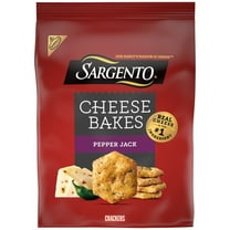 Sargento® Cheese Bakes Pepper Jack Crackers, Cheese Crackers, Lunch Snacks, 4.5 oz