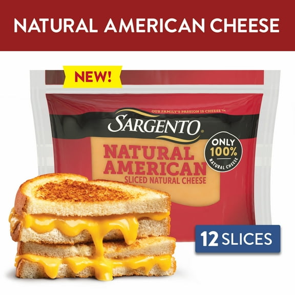 Sargento Natural American Sliced Cheese, 12 Slices