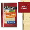 thumbnail image 1 of Sargento® Sliced Baby Swiss Natural Cheese, 11 slices, 1 of 9