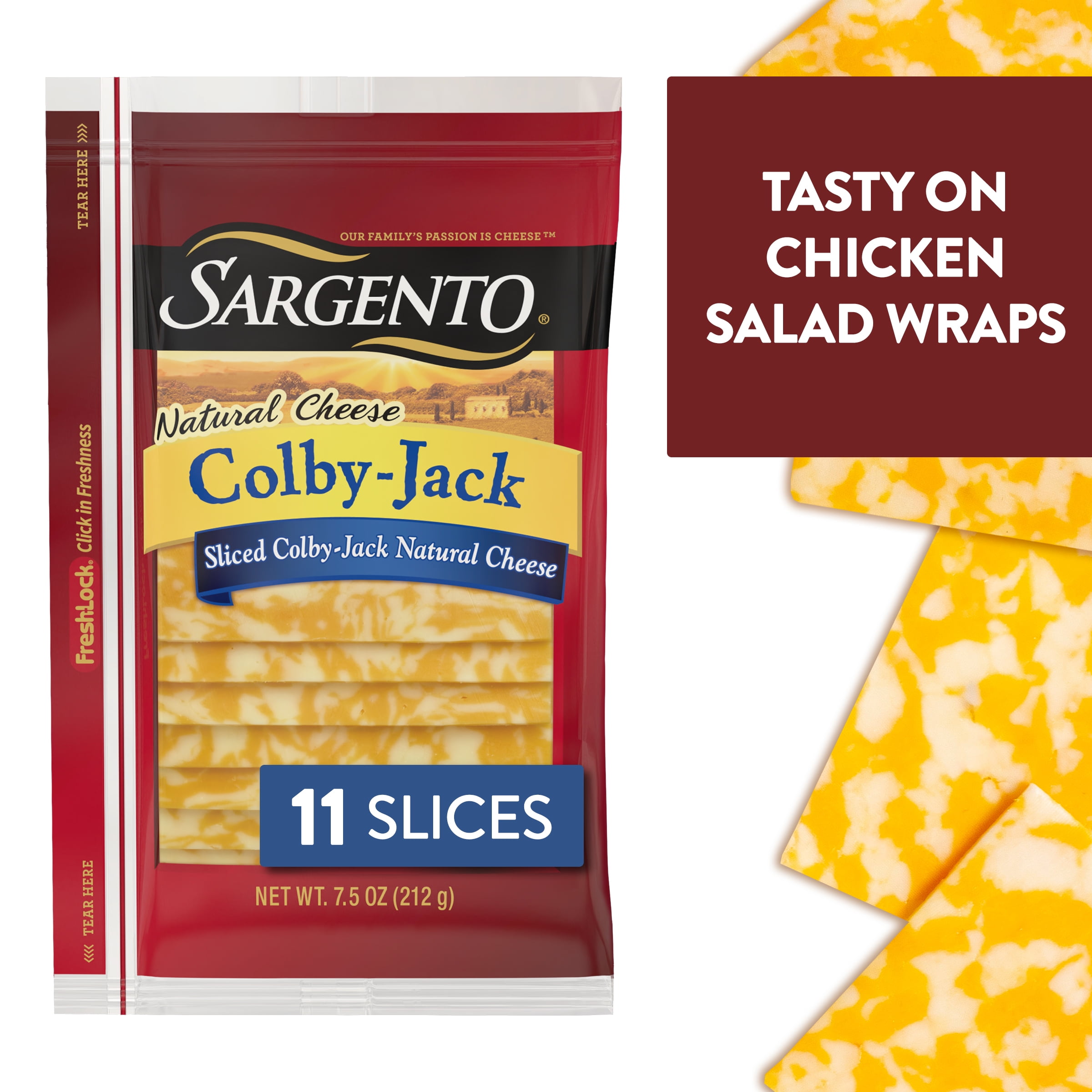 Sargento® Sliced ColbyJack Natural Cheese, 11 slices