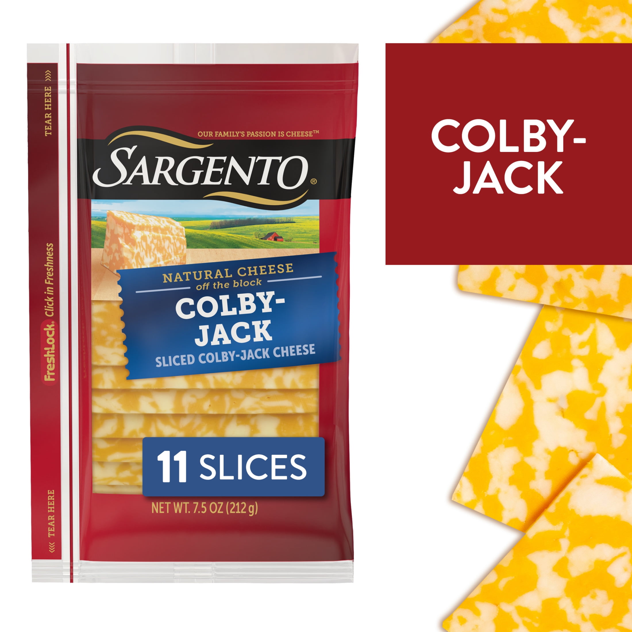 Sargento Sliced Colby-Jack Natural Cheese, 11 slices