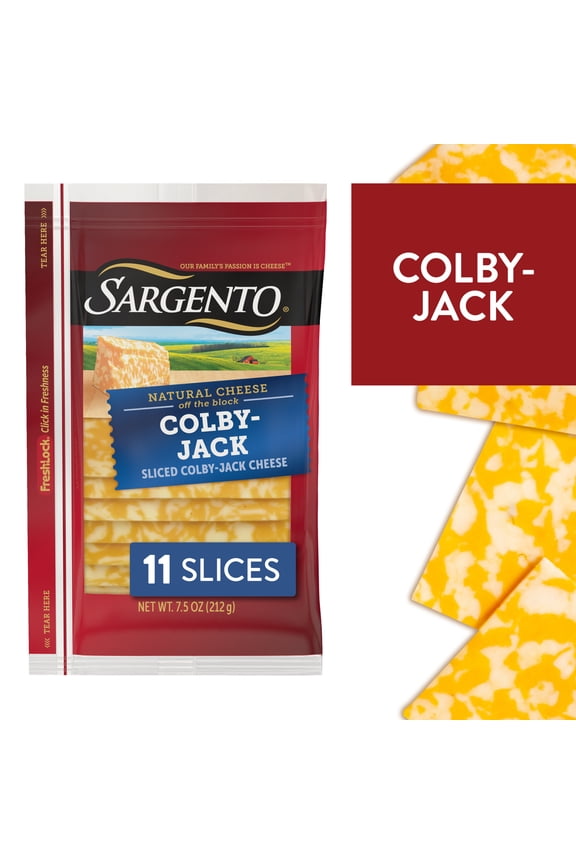 Sliced Colby-Jack Natural Cheese, 11 slices