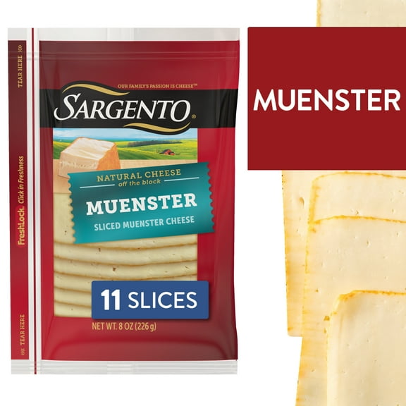Sargento Sliced Muenster Natural Cheese, 11 Slices