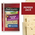 thumbnail image 1 of Sargento® Sliced Pepper Jack Natural Cheese, 10 slices, 1 of 9