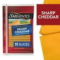 thumbnail image 1 of Sargento® Sliced Sharp Natural Cheddar Cheese, 11 slices, 1 of 9