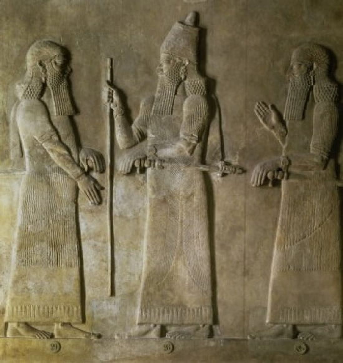 Sargon II and the Civil Servants  Mesopotamian Art  Musee du Louvre Paris Canvas Art -  (24 x 36)
