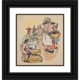 thumbnail image 1 of Sari 20x21 Black Ornate Framed Double Matted Museum Art Print Titled: Jeanne-Marie Goes to Market Pl8 (1938), 1 of 5