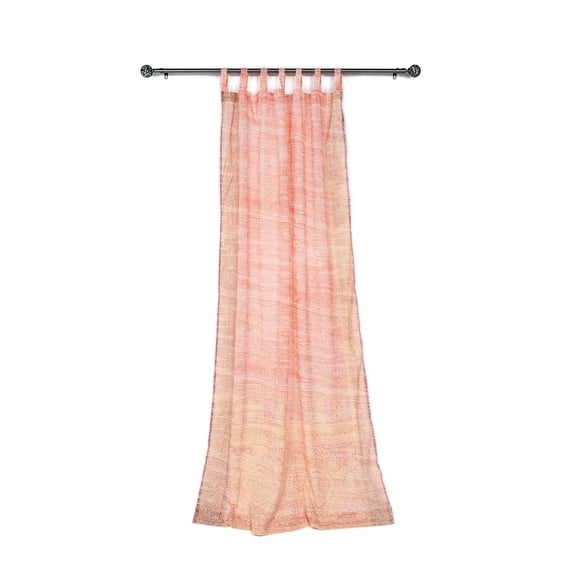 Sari Colorful Curtains – Boho Curtains, Bed Canopy Panel, Tapestry or Window Brilliant Chakra Collection Tote bag (96"L x 42"W Single Panel, Dusty Rose)