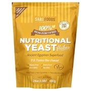 Sari Foods Nutritional Yeast Flakes 24 oz | Non-Fortified, Vegan, Gluten & Dairy Free, Bulk Value - rated 4.7 stars from 87 reviews