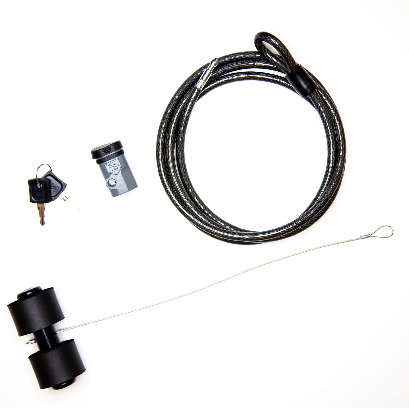 Saris Trunk Rack Lock – 8 ft Stainless Steel Loop Cable Lock with Keyed Security for Bike Racks