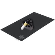 Saris Bike Trainer Mat, Climbing Riser Block & Towel Accessory Kit, Black