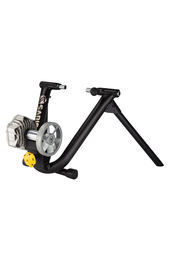 Fluid2 Foldable Resistance Bicycle Trainer Stand, Indoor Training Cycle (Black)