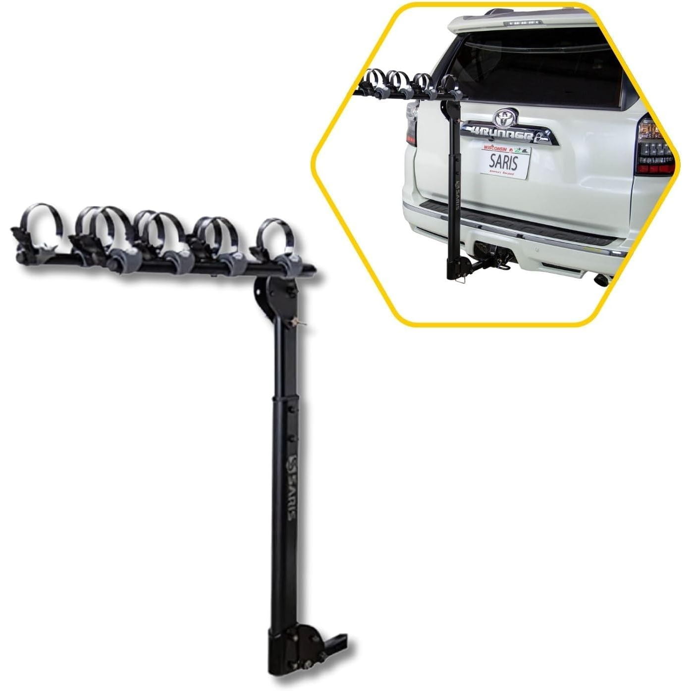 Saris Grand Slam Hitch Bike Rack, Universal Bike Hitch Rack with