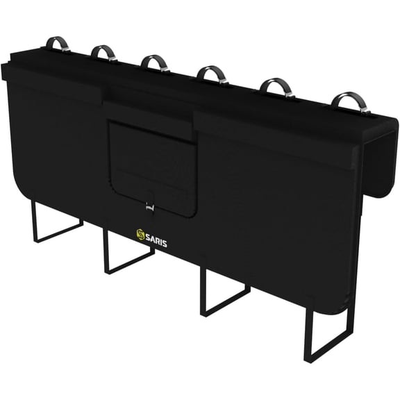 Saris Tailgate Pad, 6-Bike, Water-Resistant Tailgate Pad for Trucks, Quick-Attach Hooks, Cam Access