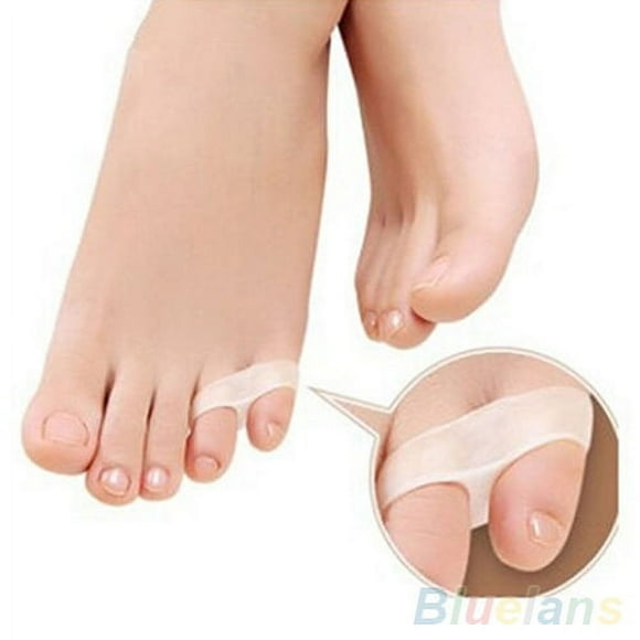 Sarkoyar 1 Pair Silicone Gel Tail Pinky Toe Orthotics Straightener Separator Pain Relief