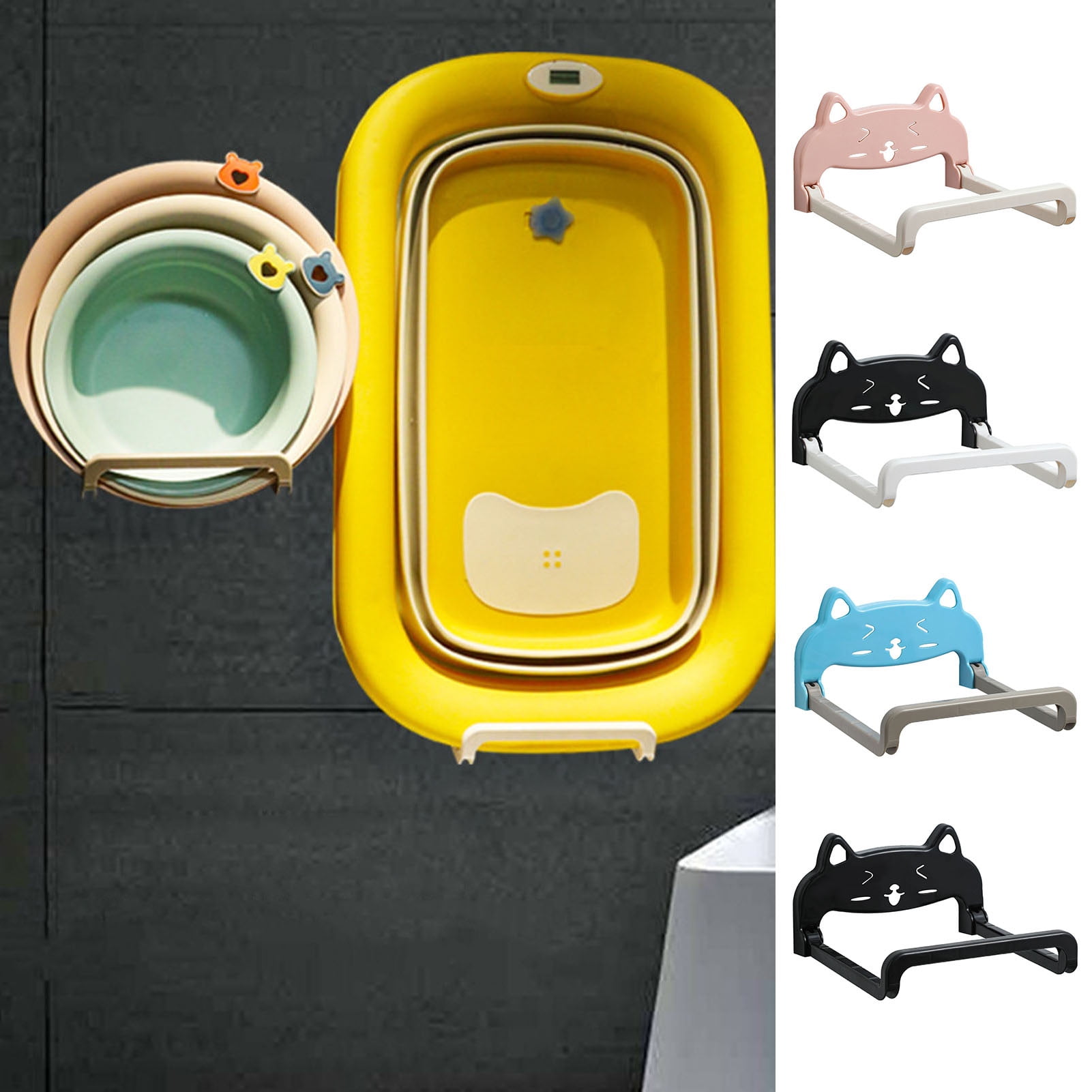 Sarkoyar 1 Set Wash Basin Rack Good Load Bearing Easy Access Traceless