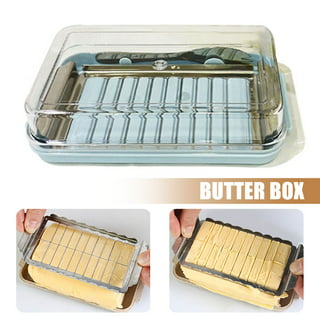 Butter Slicer Cutter, Silicone Butter Cutting, Built-in Slicing Blade  Butter Holder Storage, Microwave Safe Butter Slicer Tool, Butter Cutting  Box