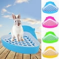 thumbnail image 1 of Sarkoyar Durable Pet Cavy Rabbit Pee Toilet Small Animal Hamster Litter Tray Clean Tool, 1 of 10