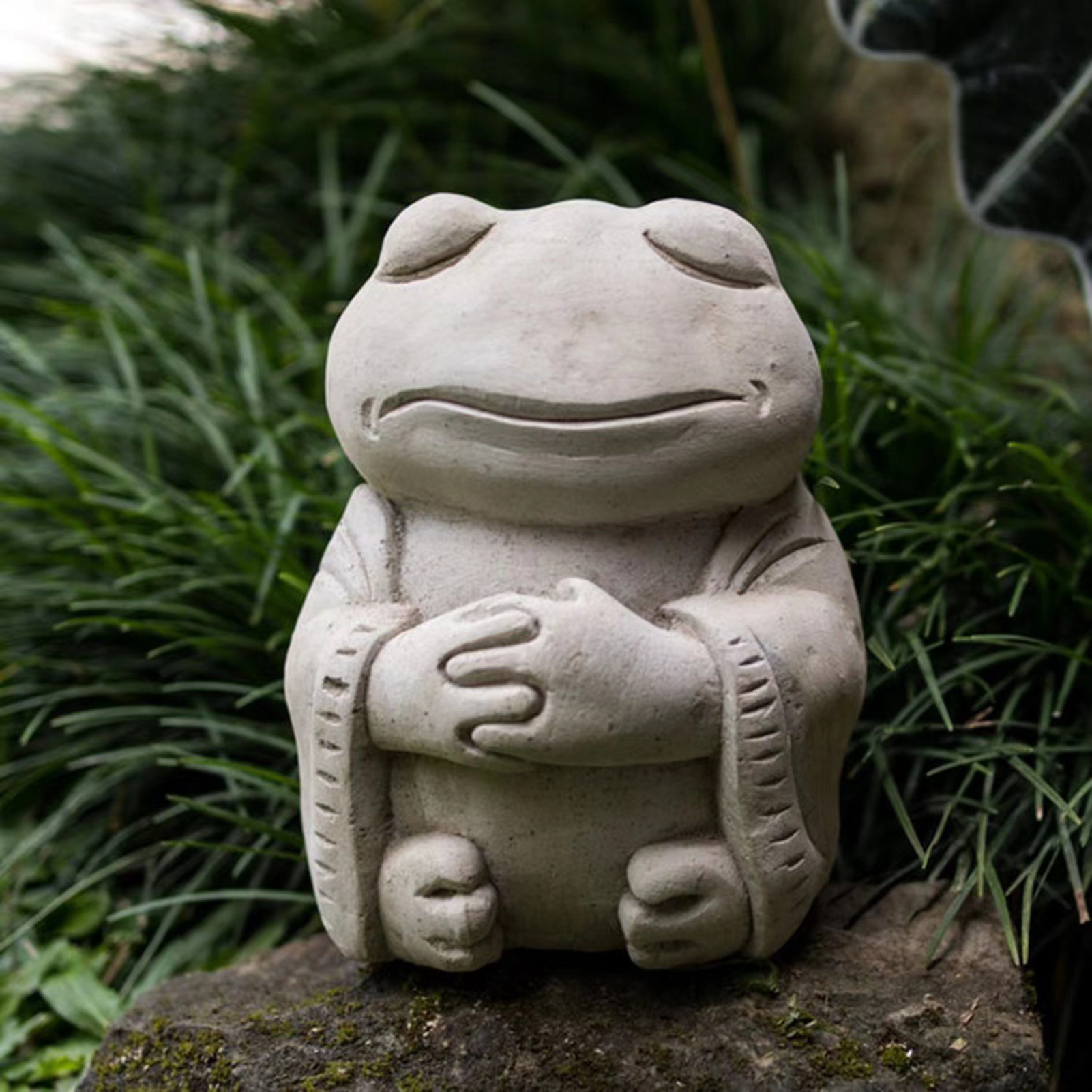 Sarkoyar Frog Ornament Yoga Relaxed Pose Resin Zen Buddha Meditation
