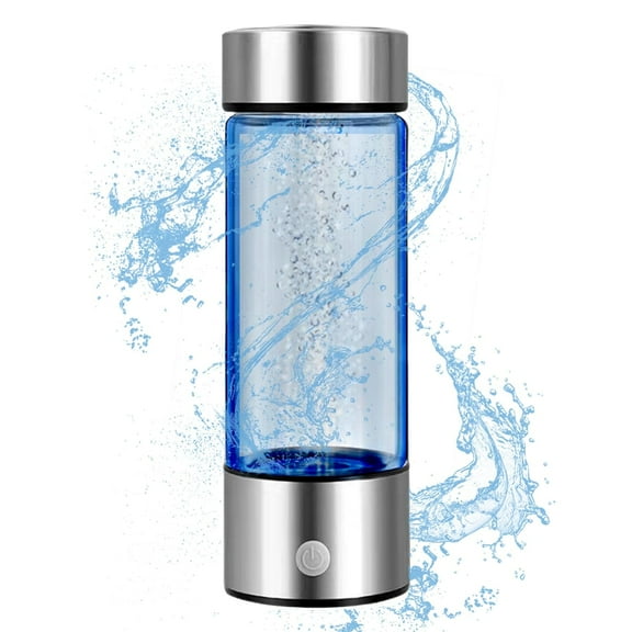 Sarkoyar Hydrogen Water Bottle, Portable Hydrogen Water Ionizer Machine, Hydrogen Water Generator, Hydrogen Rich Water Glass Health Cup for Home Travel