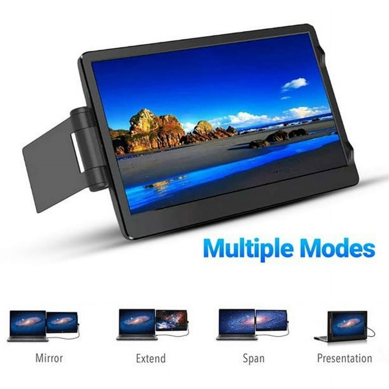 Sarkoyar Mini 11.6 HD IPS Portable Monitor,Laptop Screen Extender,Laptop  Monitor Extender,Portable Laptop Extended Monitor, External Screen 