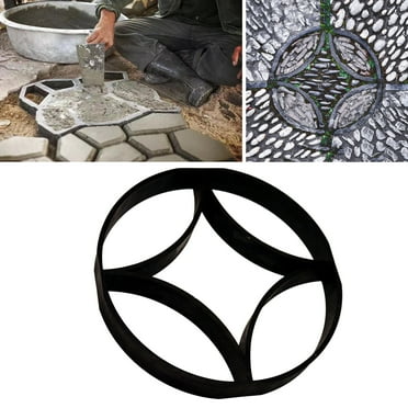 Sarkoyar Path Paver Mold Durable Reusable Round Concrete Cement Mould DIY Walk Maker Mold for Yard Garden Outdoor