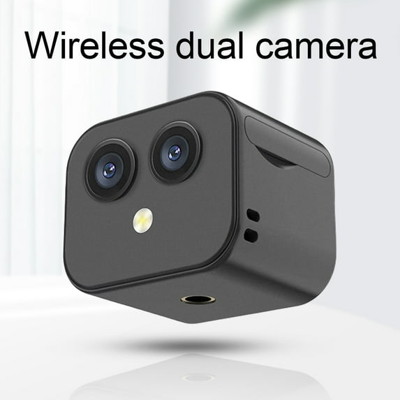 Sarkoyar Wireless Camera Networkless Recording Large Capacity Expansion Two-way Voice 1080P Square Dual Camera for Windows XP /7/ Vista /8/10