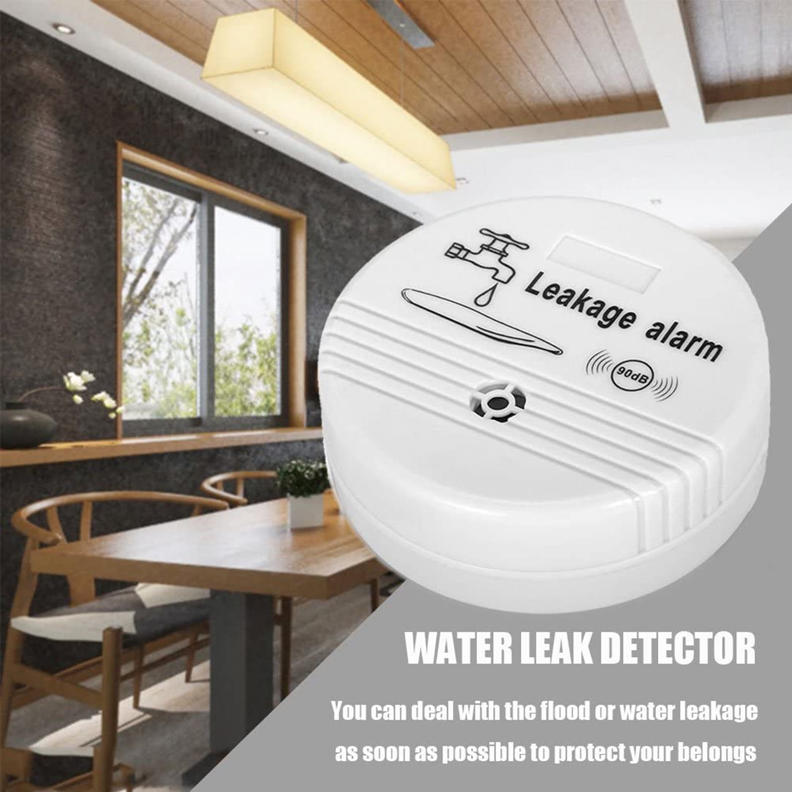 Sarkoyar Wireless Water Leak Sensor Alarm Plastic Home Liquid Leakage ...