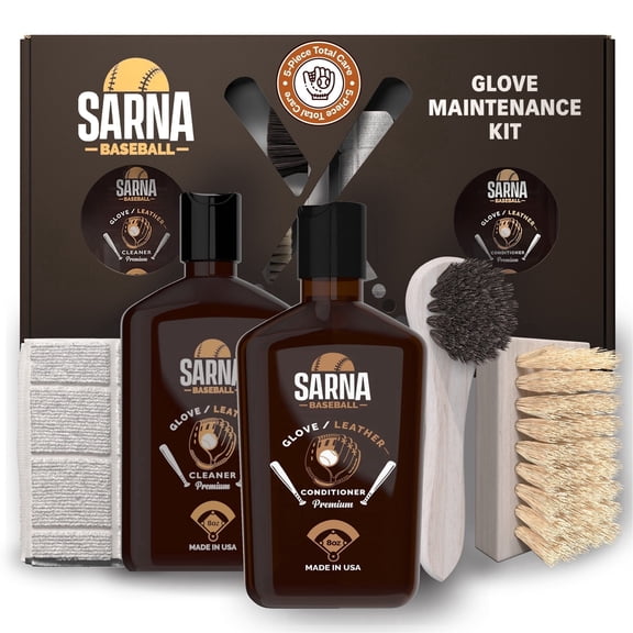 SARNA BASEBALL Glove Cleaner and Conditioning Kit