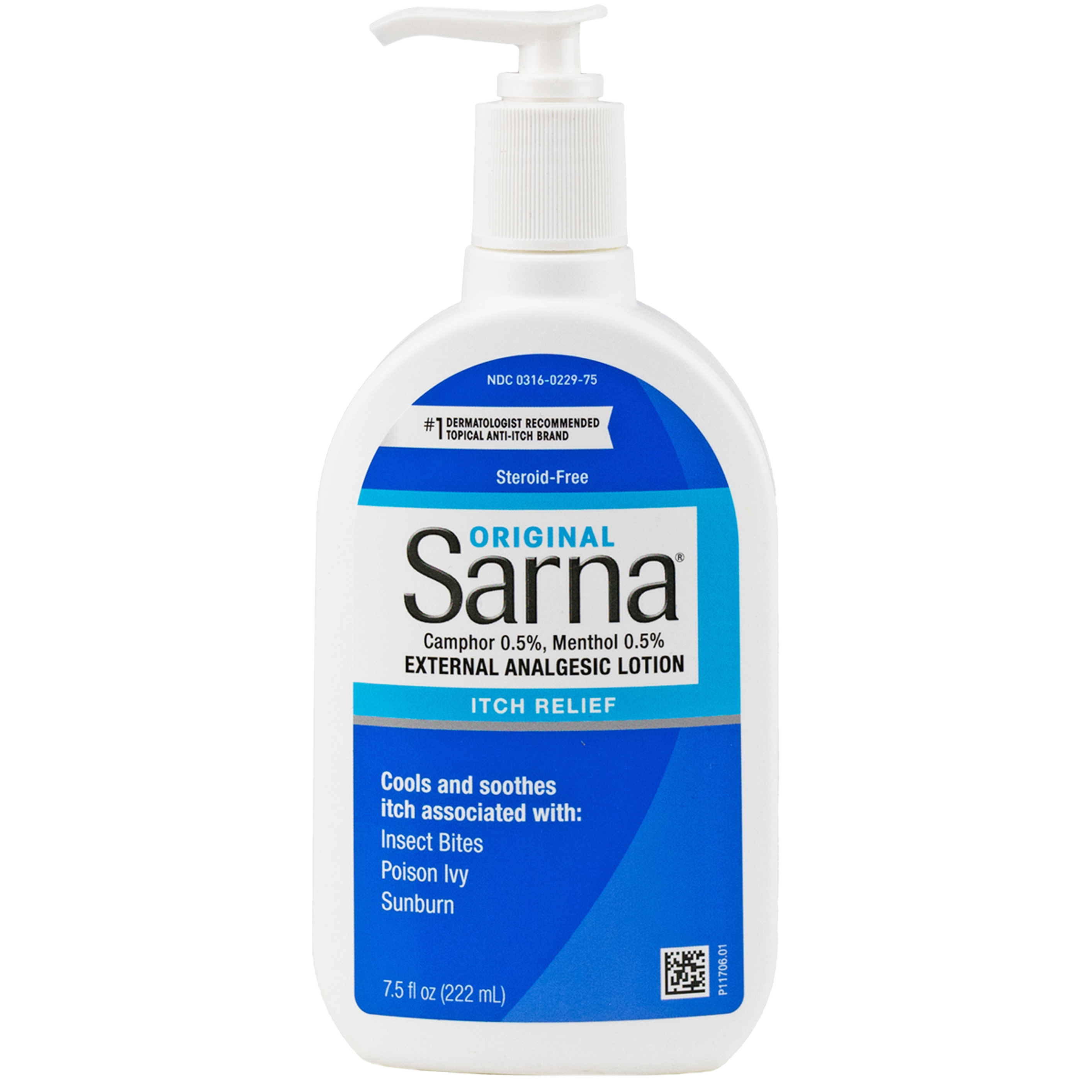 Sarna Original Steroid-Free Anti-Itch Cooling and Soothing Lotion, 7.5 oz - image 1 of 9
