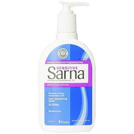 Sarna Sensitive Anti-Itch Lotion, 7.5-Ounce (222 mL) Bottle
