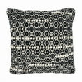 thumbnail image 1 of Saro 2902.BW18SP 18 in. Dual-Tone Moroccan Design Square Throw Pillow with Poly Filling, Black & White, 1 of 1