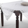 thumbnail image 1 of Saro Lace Trimmed Tablecloth, 1 of 2