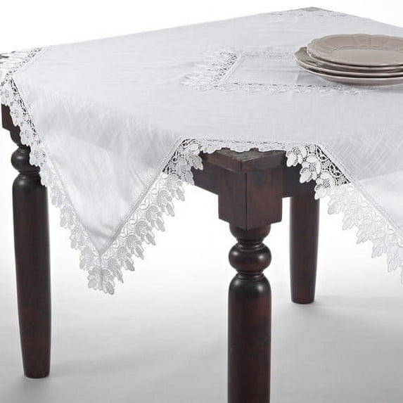 Saro Lace Trimmed Tablecloth