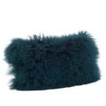 thumbnail image 1 of Saro Lifestyle 100% Wool Mongolian Lamb Fur Poly Filled Throw Pillow, 1 of 5