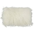thumbnail image 1 of Saro Lifestyle 100% Wool Mongolian Lamb Fur Poly Filled Throw Pillow, 1 of 7