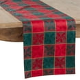 thumbnail image 1 of Saro Lifestyle Holiday Runner With Plaid Design 14"x108", 1 of 3